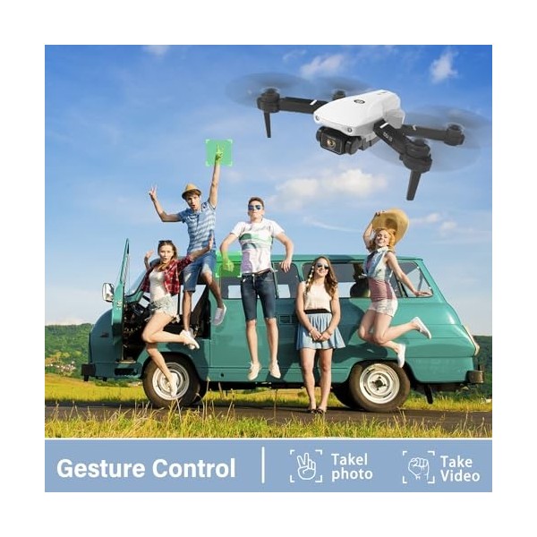 IDEA10 Mini Drone pour Débutant, Quadricoptère Télécommandé avec Caméra  720P, Positionnement du Flux Optique, Transmission FPV, 18 Minutes de Vol,  2 Batterien, Jouet Drone à 2 Caméra : : Jeux et Jouets
