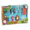 Simba - Masha et Michka - Mini Univers Coffret - 7 Figurines + Accessoires - 109301048