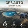 X5 GPS Drone avec Caméra 4K avec Moteur Sans Balais, 5GHz WiFi FPV Pliable Quadricoptère Télécommandé, Smart Return Home, Mai