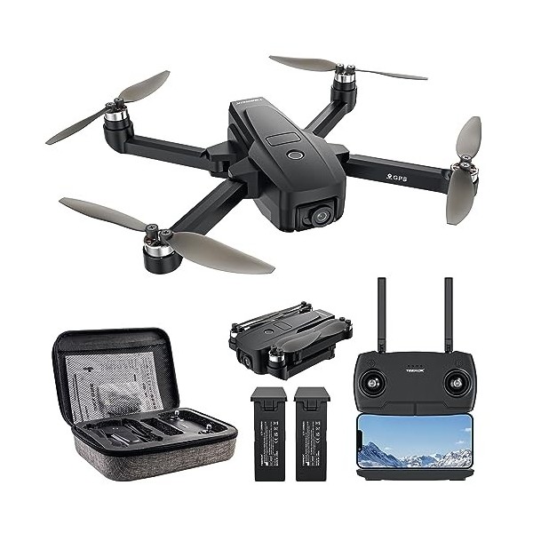 TEEROK T18S GPS Drone avec Caméra 4K UHD pour Adultes,RC Drone Mote