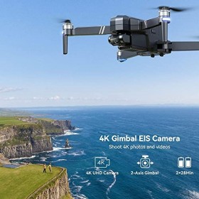 Ruko F11GIM2 drone avec camera pour adulte 4K, transmission vidéo à 3km, cardan à 3 axes 2 axes + EIS anti-tremblement ,quad