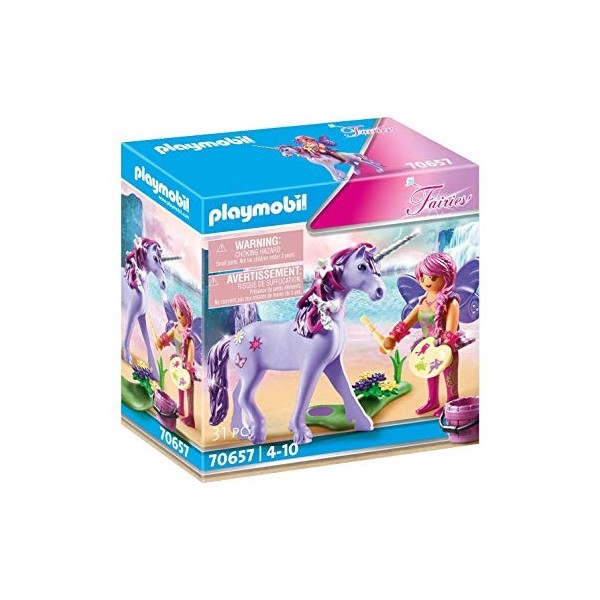 Playmobil - 70657 - Fairies - Licorne avec fée décorative