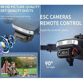 OBEST Drone avec Caméra 4K,Drone Radiocommandé Deux Caméras,Hélicoptère Télécommandé Évitement d’Obstacles à 360 Degrés,24-30