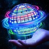 Boule Volante Lumineuse, Magique Mini Drone Enfant 360 ° Rotation Manuelle avec Lumière LED Flying Boomerang Ball pour Garçon