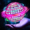 Boule Volante Lumineuse, Magique Mini Drone Enfant 360 ° Rotation Manuelle avec Lumière LED Flying Boomerang Ball pour Garçon