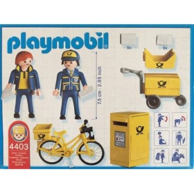 Playmobil - 4403 - Les commerçants - Postiers / Boîte aux lettres