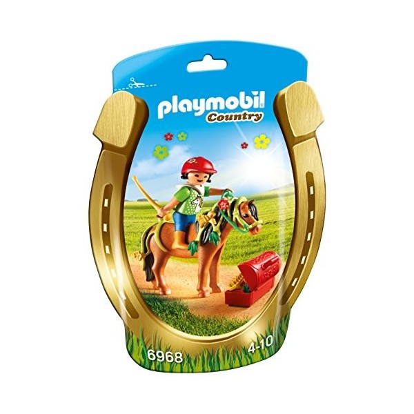 Playmobil - 6968 - Jeu - Poney à Décorer Fleur