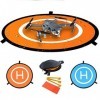 Fstop Labs Drone et Quadcopter Landing Pad inch 80Cm 32 Avions Rc Soft Landing Gear Surface en Caoutchouc imperméable à l’Ea