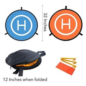 Fstop Labs Drone et Quadcopter Landing Pad inch 80Cm 32 Avions Rc Soft Landing Gear Surface en Caoutchouc imperméable à l’Ea