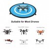 Mikqky Aire dAtterrissage pour Drones, Aire dAtterrissage Universelle pour Drones, 29,5 Pouces de Diamètre, Adapté pour DJI