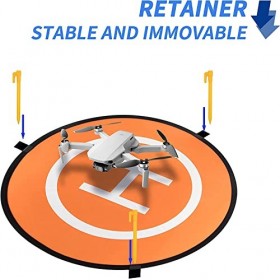 Hoggy Aire datterrissage 55cm, Héliport de drone, Aire datterrissage, Pour drone DJI Mini 3 Pro, Mavic 2 Phantom Autel Nano