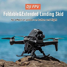 Jambe de train datterrissage pour drone DJI FPV - Pliable - Extension de hauteur - Accessoire de protection pour DJI FPV