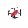 DJI - Spark Fly More Combo Version UE - Rouge | Incl. 1 Drone Quadricoptère, 1 Batterie de Vol Intelligente, 1 Radiocommand