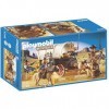 Playmobil - 5248 - Jeu de Construction - Chariot avec Cow-Boys et Bandits