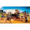 Playmobil - 5248 - Jeu de Construction - Chariot avec Cow-Boys et Bandits