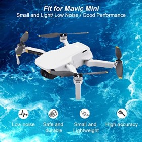Mavic Mini Hélice 16 Pcs DJI Mavic Mini Hélice Lames de rechange, Protection dhélice à 360°, Accessoires pour drones, hélice