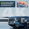 Drone avec caméra 4K HD GPS drone, Quadcopter RC avec Moteurs Brushless et Positionnement par Flux Optique, Retour Automatiqu