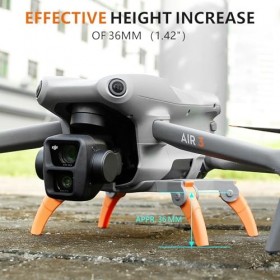 FPVtosky Kit de suspension pliable pour DJI Air 3 Orange