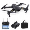 Drone avec caméra 4K HD 1080P, Drone pour enfants débutants RC Drone Quadcopter avec transmission en direct FPV, 40 min, de v