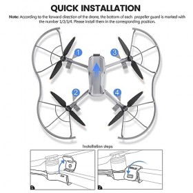 STARTRC Protection Dhélice Pour DJI Air 3 Quick Release - Sécurité De Vol - Anti-collision - Accessoire Pour DJI Air 3
