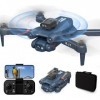 Drone avec Caméra Réglable 1080P, Drone pour débutants Quadricoptère WiFi RC FPV pliable avec évitement Actif des Obstacles à