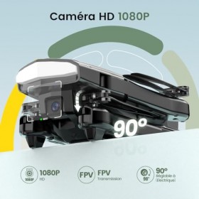 Holy Stone HS260 Drone Pliable avec Caméra HD 1080P Ajustable pour Enfants, Quadcopter RC Débutant avec 2 Batteries, Capteur 