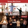 UFO Drone pour enfants, Mini drone volant avec lumières LED, Hélicoptère télécommandé à contrôle manuel, Quadricoptère RC à i