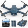 Moteur Brushless Drone Caméra 1080P HD Drone, 90° Ajustable Camera électriquement, Vitesse Max 40km/h, avec Positionnement pa