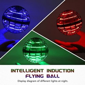 Boule volante en forme de globe rotatif à 360° - Contrôle manuel - Rouge