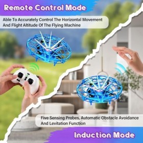 Hereneer Flying Ball Boule Volante, UFO Drone Fly Spinner Mini Drone, Magique Mini Drone Boule Volante Magique, Hover Ball Fl