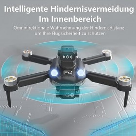 YOUNGBANG Drone Sans Balai pour Débutants, Adultes, Enfants, Drone Dentrée de Gamme avec Double Caméra 1080P, WiFi 5G, Mode 