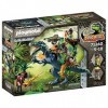 Playmobil Dino Rise 71260 Spinosaure et Combattant, Dinosaure avec Armure Amovible et Grand Canon pivotant, Jouet pour Enfant