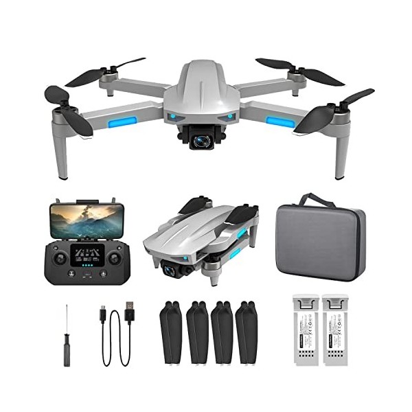 Drone Avec Caméra 4K Double - Évitement D'obstacles 3 Côtés, Flux Optique, 3 Batteries - Pour Enfants Et Adultes