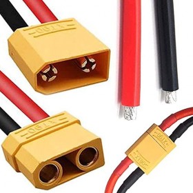 Xingkang 5 paires de fiches XT90 mâle femelle avec fil silicone 100mm 10AWG pour batterie RC Lipo Drone FPV 5Pair ...