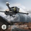 Holy Stone HS720E Drone GPS avec caméra 4K EIS UHD pour Adultes Débutant, Quadcopter FPV avec Moteur Brushless, 2 Batteries 4