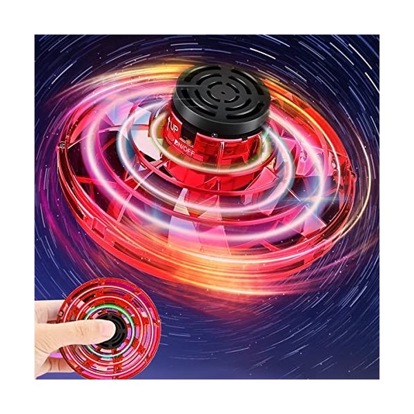 Fly UFO Spin Drone, Flyufo Mini UFO Fly, Hand Spinner Ledzfly Flay Nova, Disque Volant Cgtolos Mini Drone, Jouet de décompres