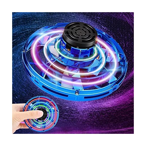 Fly UFO Spin Drone, Flyufo Mini UFO Fly, Hand Spinner Ledzfly Flay Nova, Disque Volant Cgtolos Mini Drone, Jouet de décompres