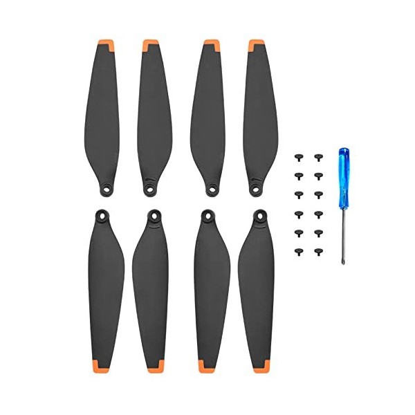 Ainiv 16pcs Hélices Pour Dji Mini 3 Pro, Accessoire pour Drone, Vol Silencieux, Hélices Remplaçables pour Drones, Lame Dhéli