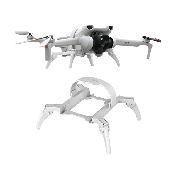 FPVtosky Train d’atterrissage pour DJI Mini 3, kit d’Extension Repliable des Pattes d’araignée pour Drone DJI Mini 3, Accesso