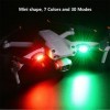 4 pièces Drone Strobe Light, 7 Couleurs Lumière Stroboscopique de Drone Night Warning Lights pour Drones