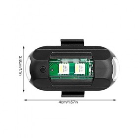 Gobesty 6 Pièces Lumières Stroboscopiques pour Drone, Feux de Signalisation LED pour Drone, Lumière Anti-Collision, pour Moto