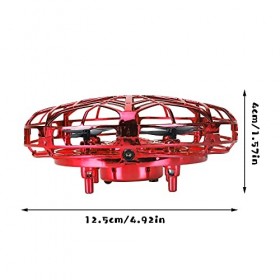 Mini UFO Drone Enfant,Adultes UFO Drone Quadcopter,UFO Mini Drone Quadcopter,Mini Avion Jouet LED,Fly spinner,Drone Ball Flyi