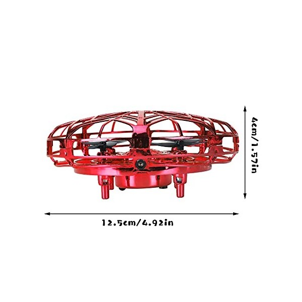 Mini UFO Drone Enfant,Adultes UFO Drone Quadcopter,UFO Mini Drone Quadcopter,Mini Avion Jouet LED,Fly spinner,Drone Ball Flyi