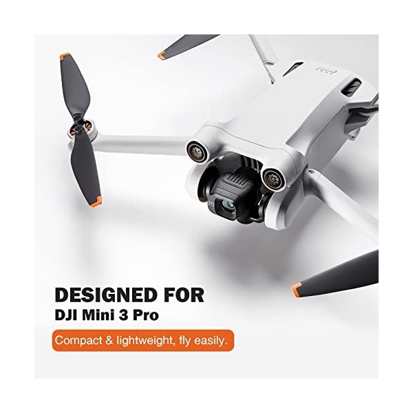 MoKo 24 Pièces Hélices Mini 3 Pro en PC, Hélices de Drone Compatible avec DJI Mini 3 Pro, Hélices de Rechange à Faible Bruit 