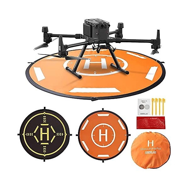 MMOBIEL Aire datterrissage Drone Landing Pad Imperméable 55 cm pour drones hélicoptères télécommandés DJI Mavic Mini 2 / Zoo