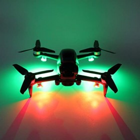 Jeu Lumières Stroboscopiques à LED, 4PCS Drone Stroboscopique Veilleuse Flash Drone pour DJI Mini 3 Pro/Mavic 3/Mini SE/Air 2