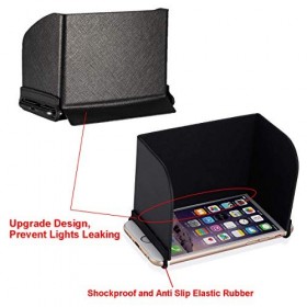 iEago RC Mini 2 Pare-Soleil Télécommandé Pliable Sun Hood pour Téléphone de 6,1 à 6,5 Pouces pour DJI Air 2S / Air 2 / Air/Mi