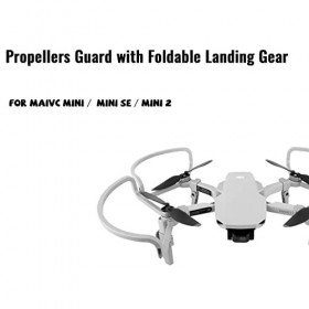 Owoda Mini 2 Hélices Garde avec Couvercle de Protection des Accessoires de Train Datterrissage Pliable Accessoire de Drone 