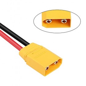 RIIEYOCA Connecteur XT90 mâle vers XT90 Femelle, Fil dextension en XT90 1 m 10 AWG, pour Batterie Lipo RC FPV Drone Grand mo