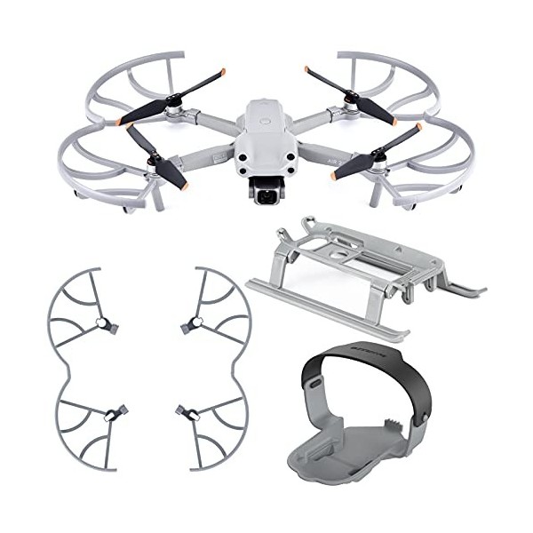 iEago RC Mavic 3 Hélice Libération Rapide Lame à Faible Bruit CW et CCW Prop 2 Pairs + Train datterrissage Portable Jambe d